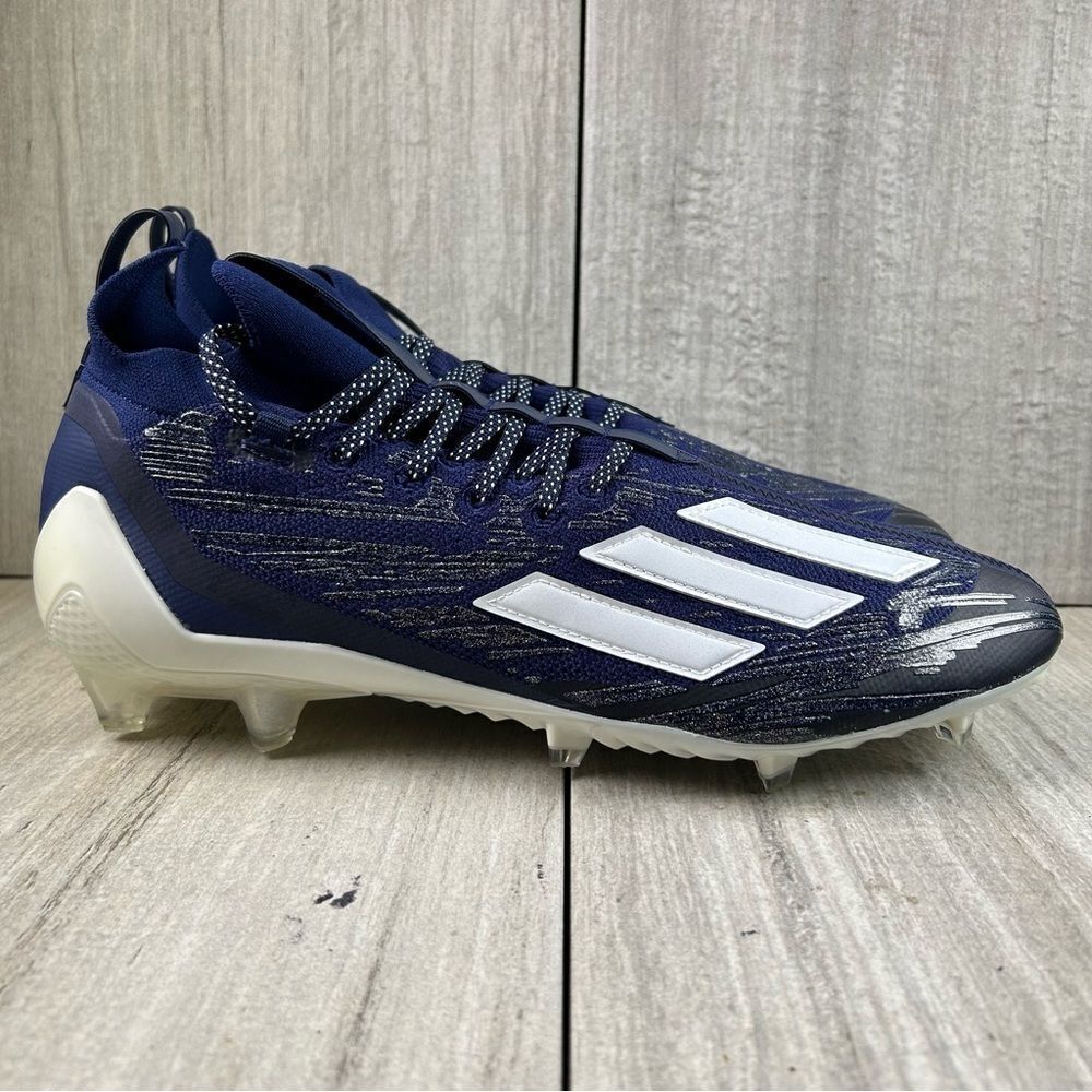 Adidas Adizero PrimeKnit Navy Football Cleats Athletic Sneaker Mens Size 12.5